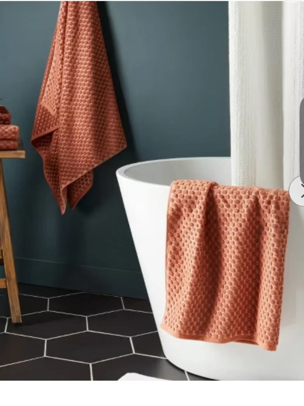 NEW Threshold NWT 6pc Performance Burnt Orange Bath Towel Set